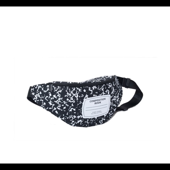 Composition Notebook Black And White Hip Cool Hipster Fanny Pack School New - Picture 4 of 8